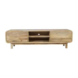 Szafka RTV drewniana z szufladami BARCELONA BC-06-MN 180 cm - mango naturalne