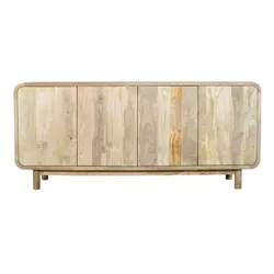 Komoda drewniana 4-drzwiowa BARCELONA BC-01-MN - mango naturalne