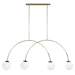 Lampa wisząca BOW 1219 poczwórna - złoty