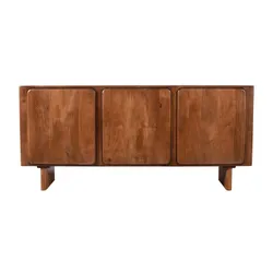 Komoda drewniana 3-drzwiowa HAGA HG-03-MWL - mango orzech włoski