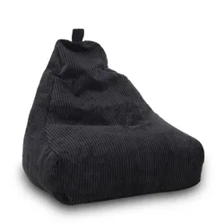 Fotel KEIKO S Sztruks SZ19 - czarny