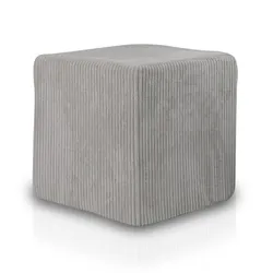 Pufa KOSTKA Sztruks SZ83 - popielaty