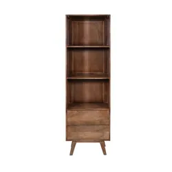 Regał drewniany z szufladami STOCKHOLM ST-26-MWL - mango orzech włoski