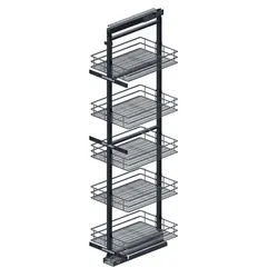 Cargo Maxi Dolne MAXIMA CLASSIC 30 cm / 190-210 cm / 6 półek GRAFIT + prowadnica REJS