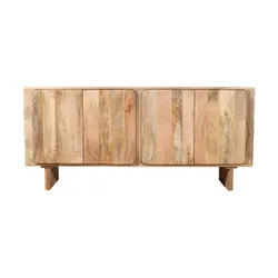 Komoda drewniana 4-drzwiowa HAGA HG-01-MN - mango naturalne