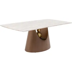 Stół jadalniany GERALDO 200x100 - szary/brązowy