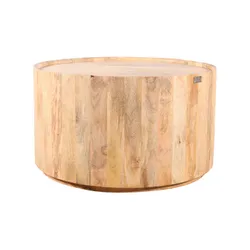 Stolik kawowy drewniany EDYNBURG 80 cm ED-04-MN - mango naturalne