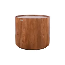 Stolik kawowy drewniany EDYNBURG 65 cm ED-05-MWL - mango orzech włoski