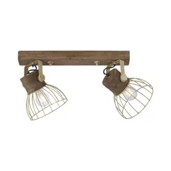 Lampa sufitowa ALAMI 11487-60 - naturalny/mosiądz mat