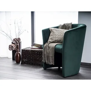 Fotel TM-1 Velvet - zielony Bluvel 78