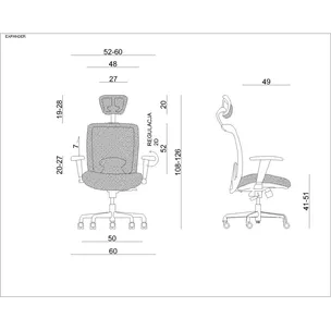 Fotel biurowy EXPANDER - czerwony