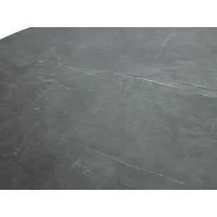 Stół okrągły ANGEL 120 cm - szary/czarny mat