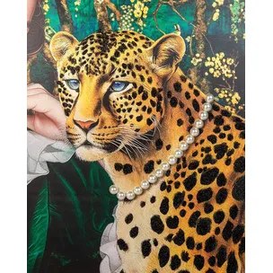 Obraz PEARLS LEOPARD 150x120