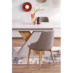 Stół rozkładany XARELTO 130/175x85 - kaszmir/dąb cremona