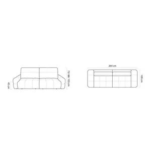 Sofa z wysuwanym siedziskiem MATEO BIGSOFA