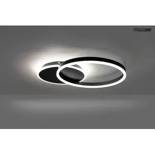 MOOSEE Lampa sufitowa/plafon RINGS 2 - czarny