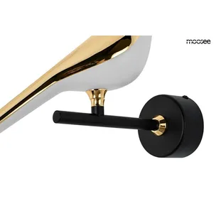 MOOSEE Lampa ścienna BIRD - złoty