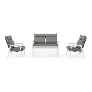 Sofa ogrodowa KLEDI - szary/biały