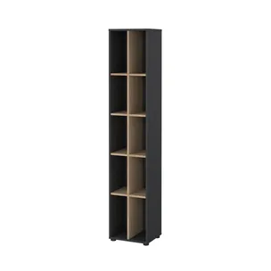 Regał SIGN 40 cm - ciemny szary/jackson hickory