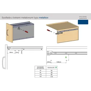 Hamulec do szuflad metalbox AirticBOX Slim - szary / 1 szt.