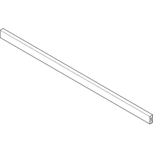 Reling poprzeczny TANDEMBOX ANTARO z wysokim frontem wew. - szary / dł. 104.63 cm / szer. korp. 120 cm