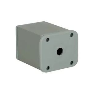 Nóżka kwadratowa D-861 z regulacją - aluminium / wys. 6 cm