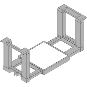 Uchwyt ORGA-LINE do 12 talerzy okrągłych i kwadratowych / 18-32 cm
