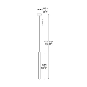 Lampa wisząca LOYA P0461-01A-F7F7 - złoty
