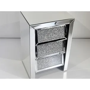 Szafka nocna lustrzana 17JS002 45x35x70 cm