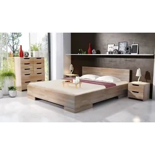 Łóżko drewniane bukowe SPECTRUM Maxi 200x200 - naturalny