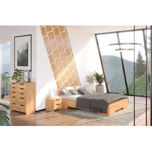 Łóżko drewniane bukowe SPECTRUM Maxi&Long 180x220 - orzech