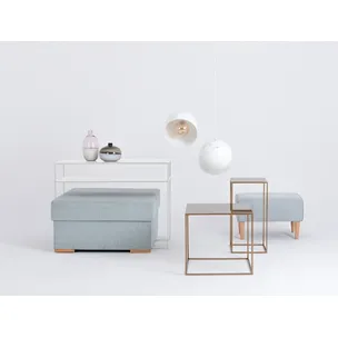 Konsola TENSIO 2 FLOOR METAL 100x35 - biały