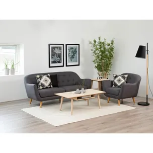 Stolik kawowy CENTURY 115x60 - dąb olejowany bielony