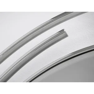 Lustro okrągłe LW6856 90 cm - srebrny