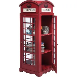 Witryna 3-drzwiowa LONDON TELEPHONE - czerwony