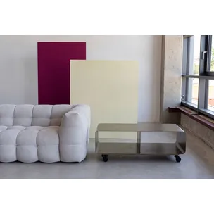 Szafka RTV na kółkach LOUNGE M MOVE - brązowy