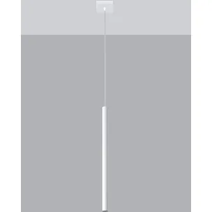 Lampa wisząca punktowa ∅8x100 cm biała