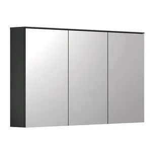 Wisząca szafka z lustrami SYNNAX Bathroom - antracyt