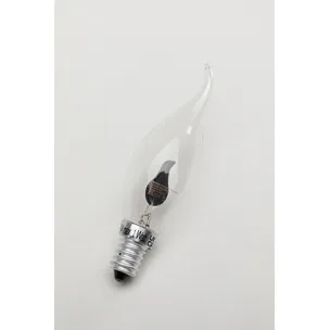 Zestaw 6 żarówek LED CANDLE EFFECT - transparentny