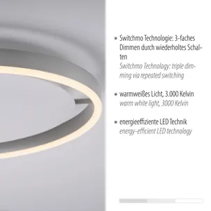 Lampa sufitowa RITUS 15391-95 - srebrny