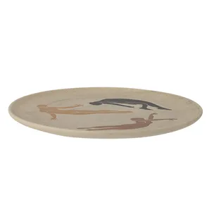 Talerz ścienny HARLOW 40 cm - naturalny