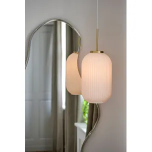 Lampa wisząca złota 20cm szerokość 20cm głębokość 48.5cm wysokość