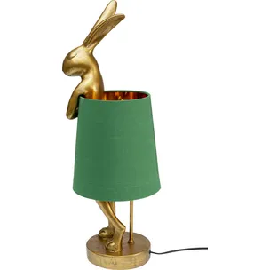 Lampa stołowa ANIMAL RABBIT 68 - złoty/zielony