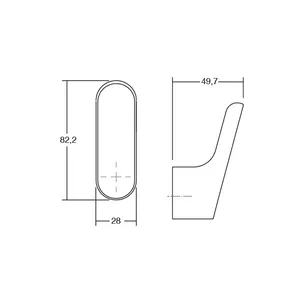 Wieszak LUV 7018/28 orzech Viefe