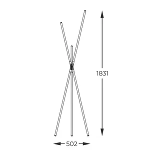 Lampa podłogowa LAUTARO 1005 - czarny