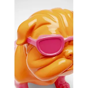 Figurka dekoracyjna FASHION DOG 37 - pomarańczowy/różowy