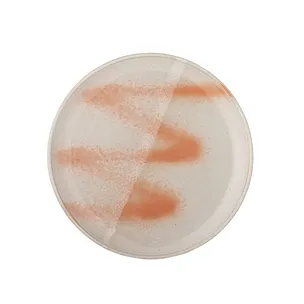 Talerz ceramiczny PAULA 20 - pomarańczowy