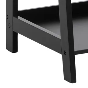 Regał drabinkowy WALLY 130 cm - czarny