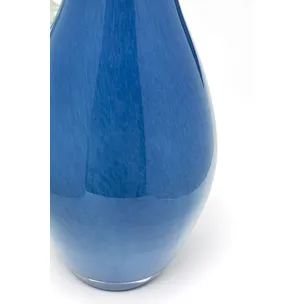 Wazon szklany SINA 32 cm - niebieski
