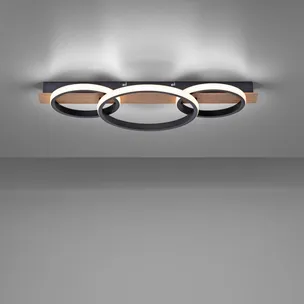 Lampa sufitowa TROOPER 15616-78 - czarny/naturalny